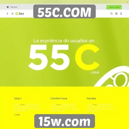 Experiência do usuário no site 55C.COM